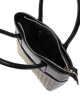新品未使用　Karl Kani クロコダイル 切替 スタッズ使い ラウンドポーチ Karl Kani - 新品未使用 Karl Kani クロコダイル 切替 スタッズ